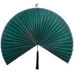 53X110Cm Teal Fan Wall Art Decor