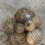 26X30Cm Natural Ball Deco