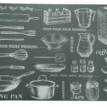 43X28Cm Utensils Placemat