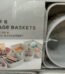 White woven polypropylene storage baskets set of 6 for shelf and closet organization in Lagos, Nigeria