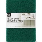 Green heavy duty scouring pads 8 pack for tough kitchen cleaning and scrubbing in Lagos, Nigeria
