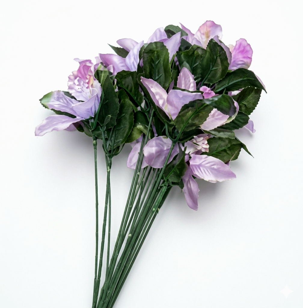 Artificial African violet pick flower stem for floral arrangements, vase decoration, and home décor styling in Lagos, Nigeria
