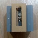 Clock- Slate Cube W/Gems 10Cm