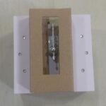 Clock- Pink Square W/Gems 10Cm