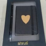 Notebook- W/Pen Heart Logo Black