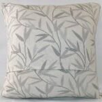 Embroidered Leaves 43 X 43 Throw Pillow