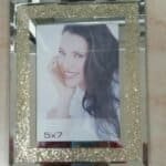Crystal Block Photo Frame Silver 8In X 10In