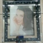Dakota Mirror Photo Frame Black Grey 8In X 10In