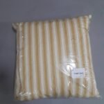 Marquee Stripe Sulphur Throw Pillow 45 X 45 Cms