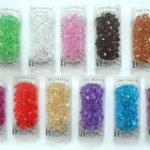 Acrylic Snow Flakes 4.5Cm Hot Pink Ornament