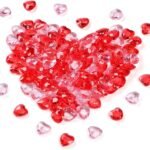 Acrylic Hearts 3.5Cm Pale Pink Ornament