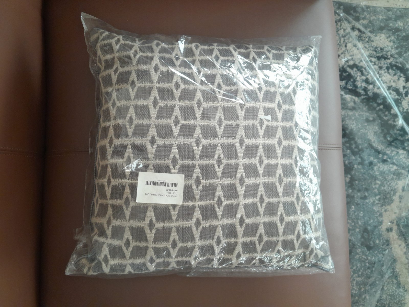 5033519123392 Maria Charcoal Cushion Throw Pillow - Image 1