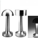 Ocio Rechargable Touch Brushed Lamp Silver