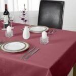 Chequers Tablecloth 70X108 Burgundy