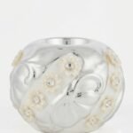 Small silver round glass tealight holder with a reflective finish for elegant table decor in Lagos, Nigeria