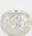 Small silver round glass tealight holder with a reflective finish for elegant table decor in Lagos, Nigeria