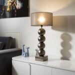 Black Table Lamp 74Cm