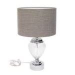 Etched Clear Glass Lamp 64Cm