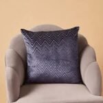 Chevron Cushion Purple 45Cm Throw Pillow
