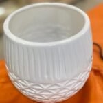 White Ceramic Planter 13.5Cm