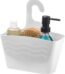 White Beldray hook hanging shower caddy for bathroom organization in Lagos, Nigeria.