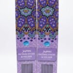 40-pack of jasmine scented incense sticks with a wooden holder for home fragrance in Lagos, Nigeria.
