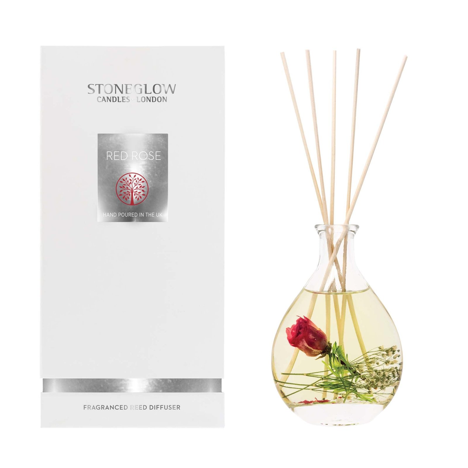 5055157351852 Natures Gift - Red Rose - Reed Diffuser 180Ml - Image 1