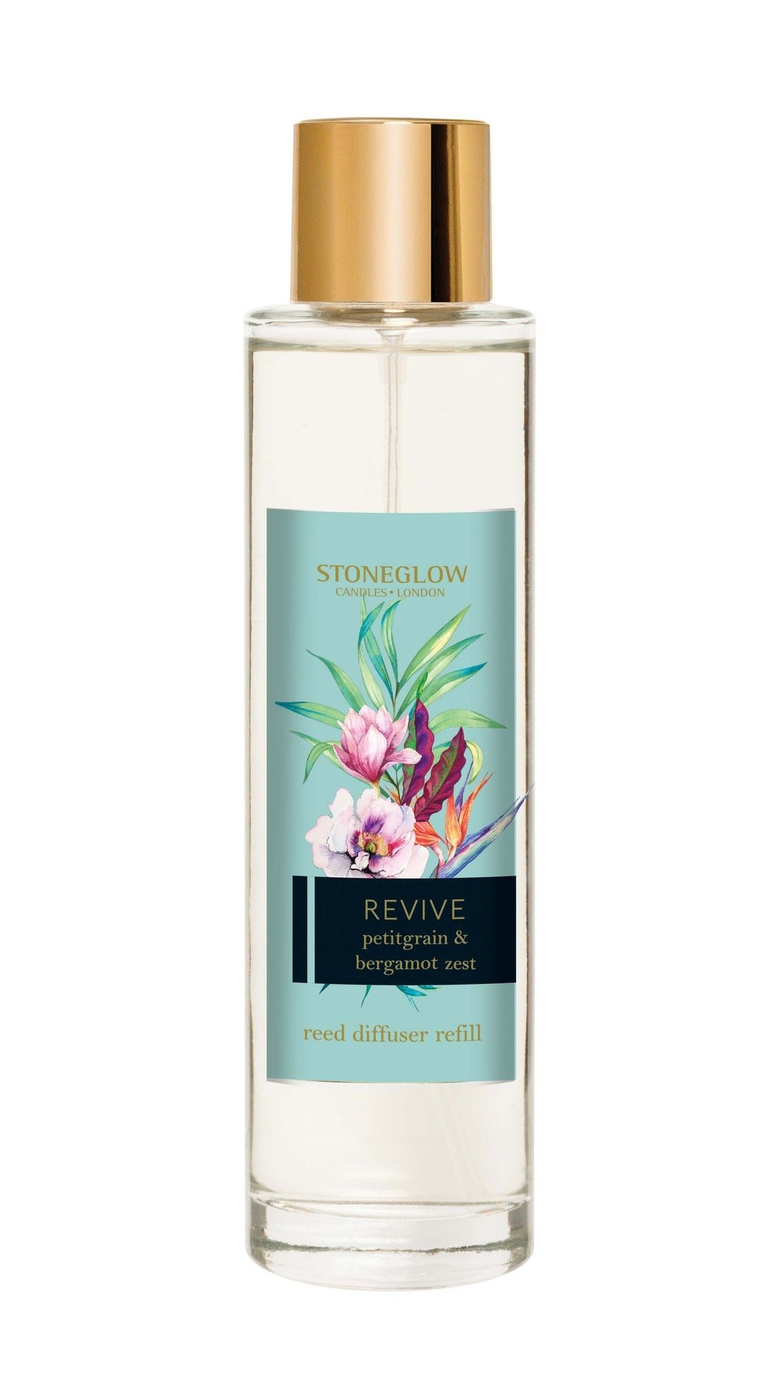 5055157355324 Infusion - Revive - Petitgrain & Bergamot Zest - Reed Diffuser Refill 200Ml (Duck Egg Blue) - Image 1
