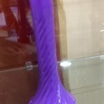 Purple 23Cm Glass Vase 9Cm Dia 24/Box