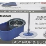 Blue and green easy mop bucket set with spin wringer for floor cleaning in Lagos Nigeria modern home cleaning tool
