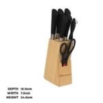 Kitchen Knife Set With Wooden Block