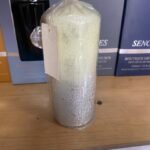 Candle 180X70Mm Silver Glitter Pillar