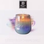 3 Wick White Led Colour Changing Candle Scented White Casis