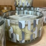 Deco Luxe Noir Footed Bowl Candle Scented White Noir