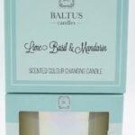 Pearl effect LED colour changing candle scented with lime and basil for elegant home ambiance in Lagos, Nigeria
