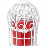 French linen mini bird cage gift set for luxury home decor in Lagos, Nigeria.