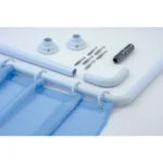 L-Shape Shower Curtain Rail White