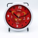 25cm Da Hong wall clock in D pink chillies design for stylish home and office wall décor
