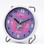 25cm Yara wall clock with D Pink Chillies design for stylish home and office wall décor