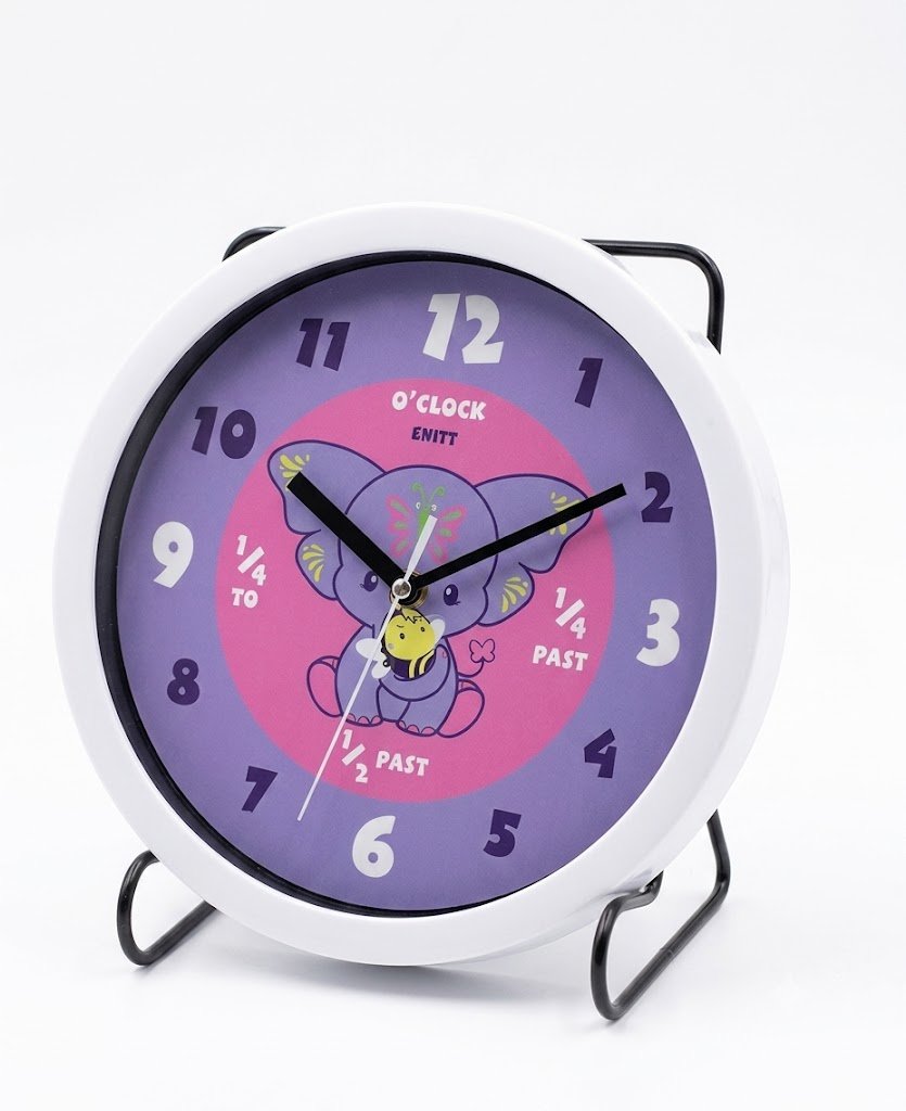 25cm Yara wall clock with D Pink Chillies design 25cm Yara wall clock with D Pink Chillies design for stylish home and office wall décor