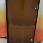 Oxford 2 Tier Glass Cabinet -Amber