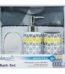 4-piece grey and yellow geometric ceramic bathroom accessory set in Lagos, Nigeria.