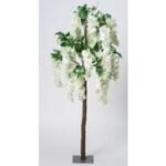 140Cm Cream Wisteria Tree Flower