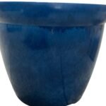39Cm Blue Ceramic Effect Planter
