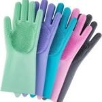 2Pcs Set Silicone Cleaning Glove