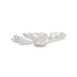 Hampstead Lrg Leaf Dish Rough Nickel Alum Flower 47X27X8Cm