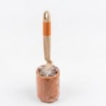 Durable straight-handled toilet brush with high-density bristles for effective bathroom cleaning, Lagos, Nigeria
