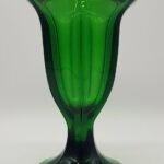 Green Coloured Glass Sundae Dish