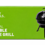 Charcoal portable kettle grill with black steel body and lid for outdoor BBQ in Lagos, Nigeria