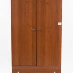 Victoria 2-door wooden wardrobe with classic finish for master bedroom storage in Lagos, Nigeria